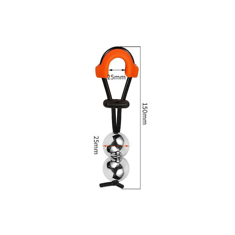Метална носила за пенис-двострука кугла (φ25мм)
