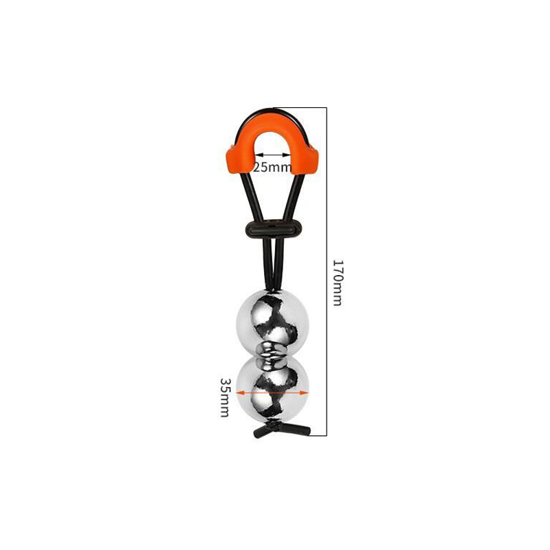 Метална носила за пенис-двострука кугла (φ35мм)